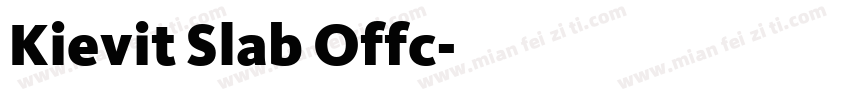 Kievit Slab Offc字体转换